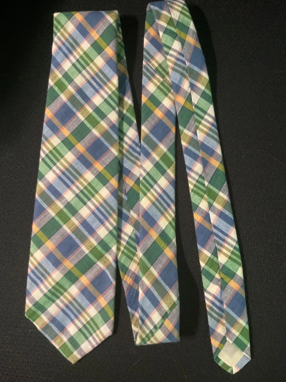 VTG Brooks Brothers 100% Cotton Madras Tie